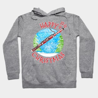 Christmas Bassoon Bassoonist Woodwind Musician Xmas 2022 Hoodie